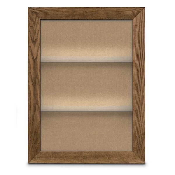 United Visual Products Outdoor Enclosed Combo Board, 42"x32", Black Frame/Black & Cloud UVCB4232ODB-BLACK-CLOUD - main